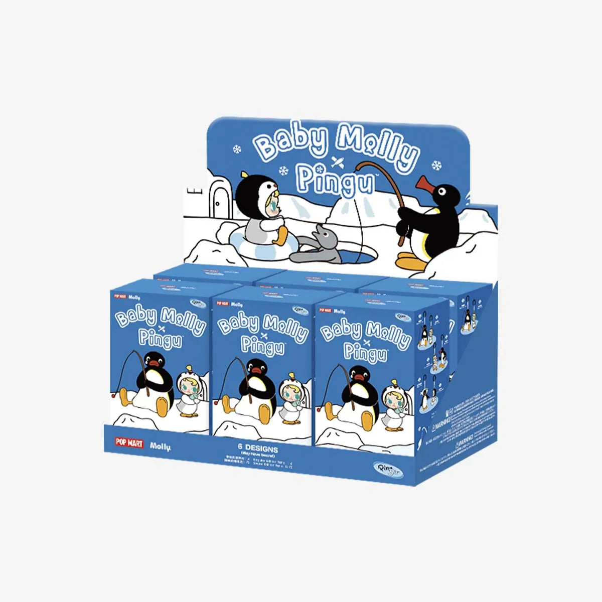 Baby Molly × Pingu Happy Fishing Series - Vinyl Plush Pendant Blind Box