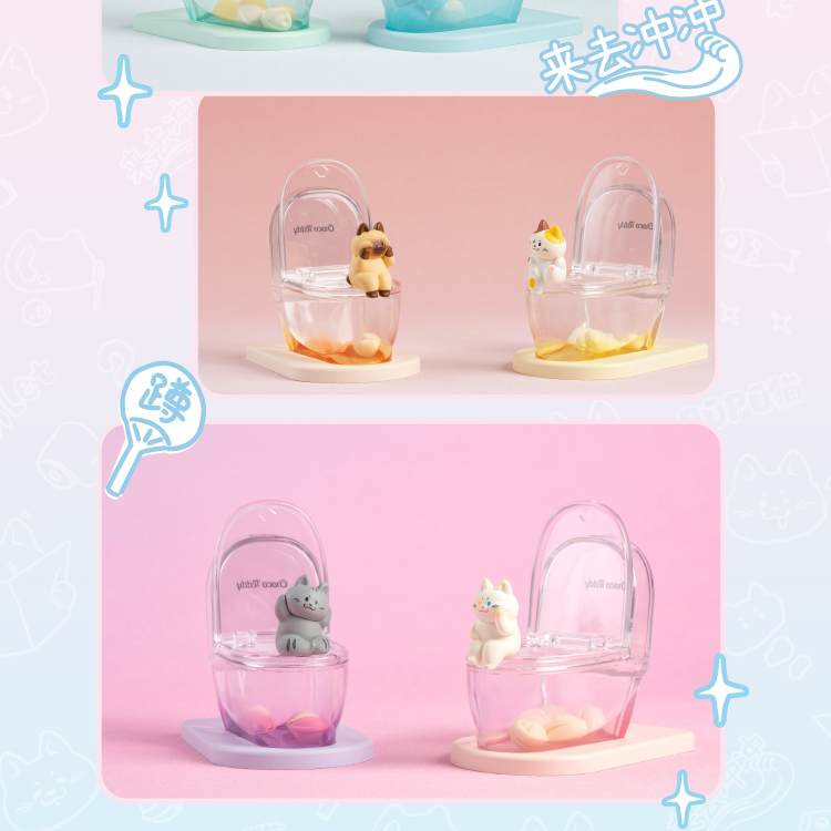Pupu Cat Toilet Phone Stand Blind Box