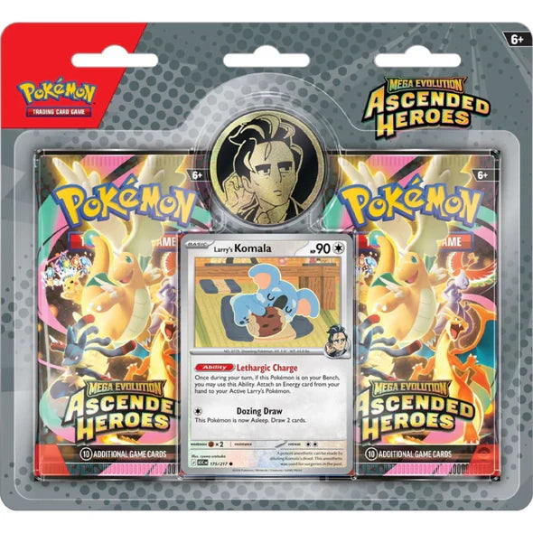 Pokemon TCG - Mega Evolutions - Ascended Heroes - 2 Pack Blister - Larry's Komala