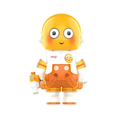 MEGA SPACE MOLLY 100% × emoji™ Series