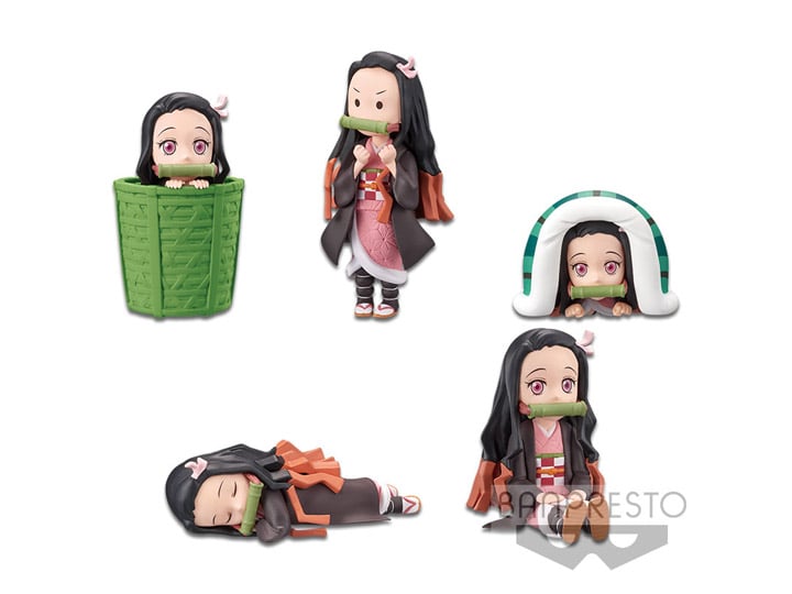 World Collectable Figure Demon Slayer Nezuko Kamado Collection Vol 2. Set of 5 Figures