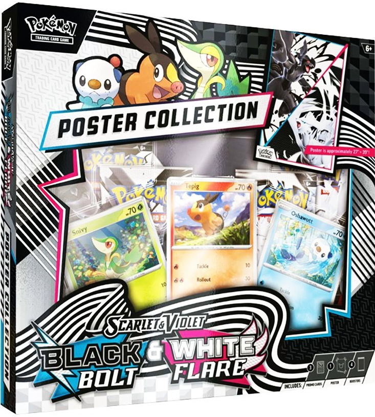 Pokemon TCG - Black Bolt & White Flare Unova Poster Collection