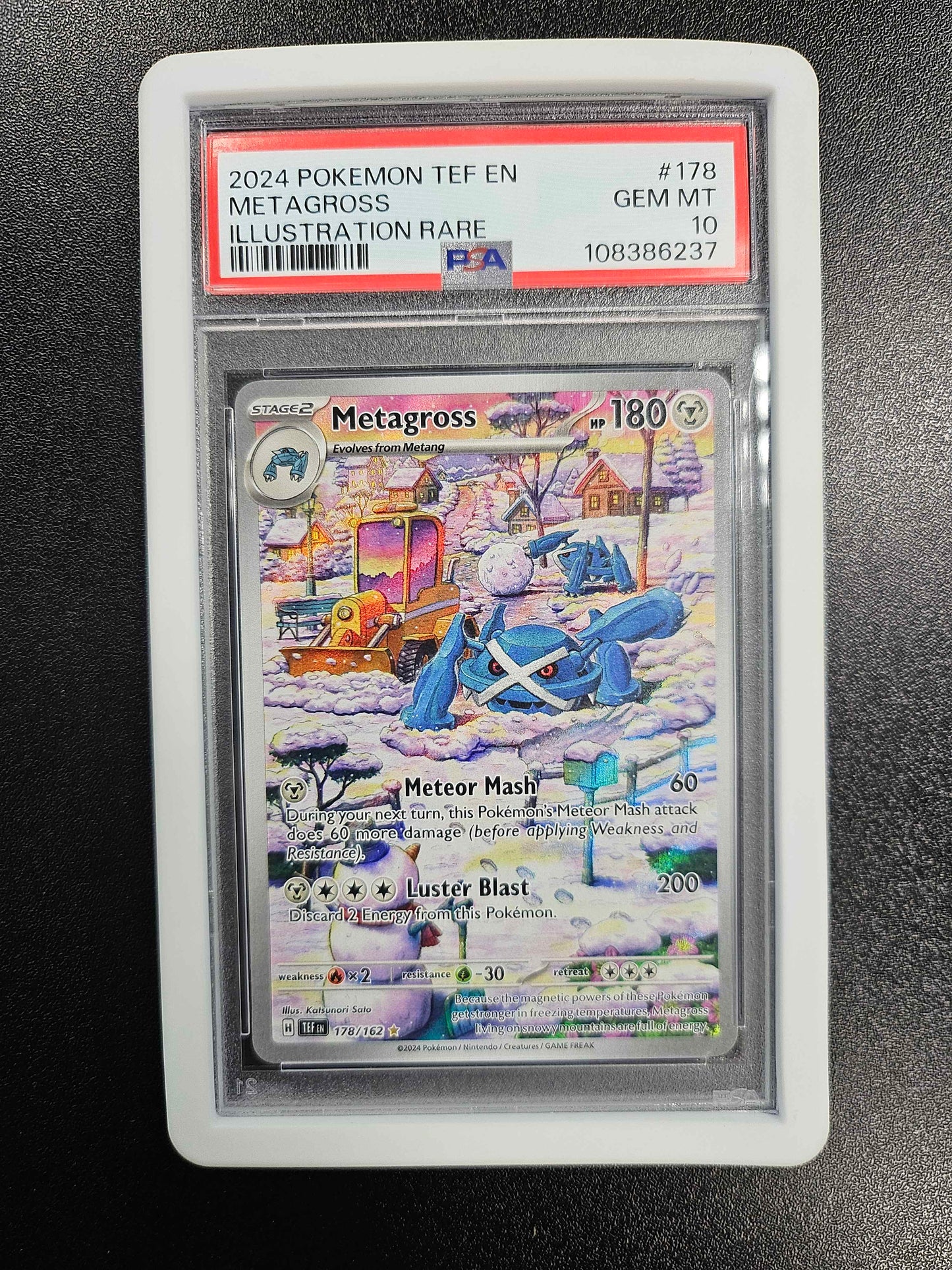Metagross (178/162) Illustration Rare - 2024 TEMPORAL FORCES EN - PSA 10