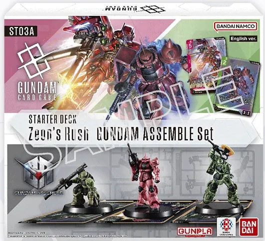 Gundam Card Game ST-03A: Zeon’s Rush Starter Deck Assemble Set