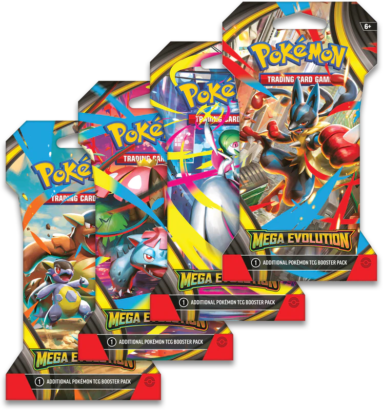 Pokemon TCG - Mega Evolution - Base Set - Sleeved Booster Pack