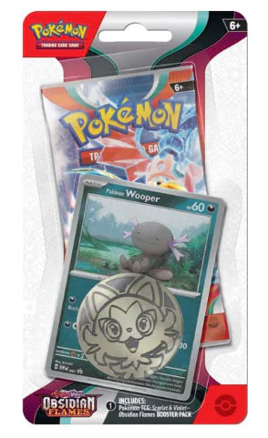 Pokemon TCG - Scarlet & Violet - Obsidian Flames - Checklane Blister - Wooper
