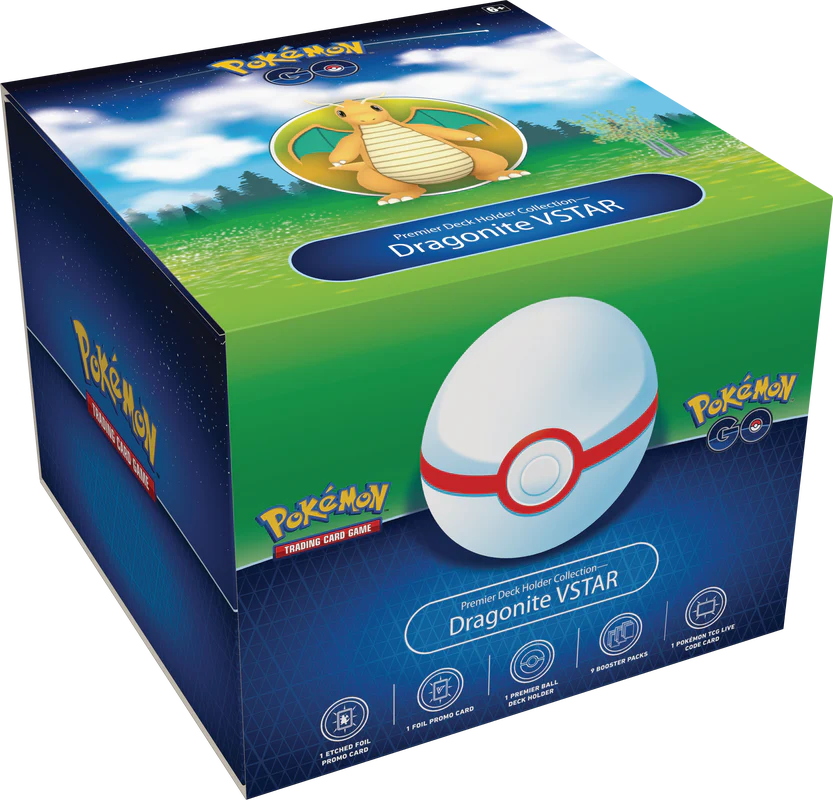 Pokemon TCG - Pokemon GO - Premier Deck Holder - Dragonite VSTAR