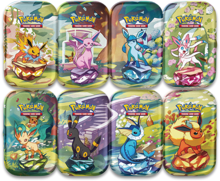 Pokemon TCG - Scarlet & Violet - Prismatic Evolutions - Mini Tin Individual (1 Random Design)