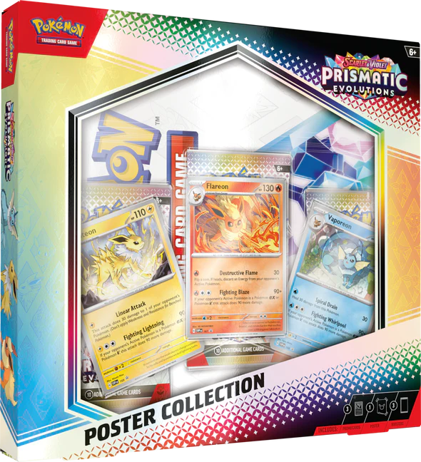 Pokemon TCG - Scarlet & Violet - Prismatic Evolutions Poster Collection