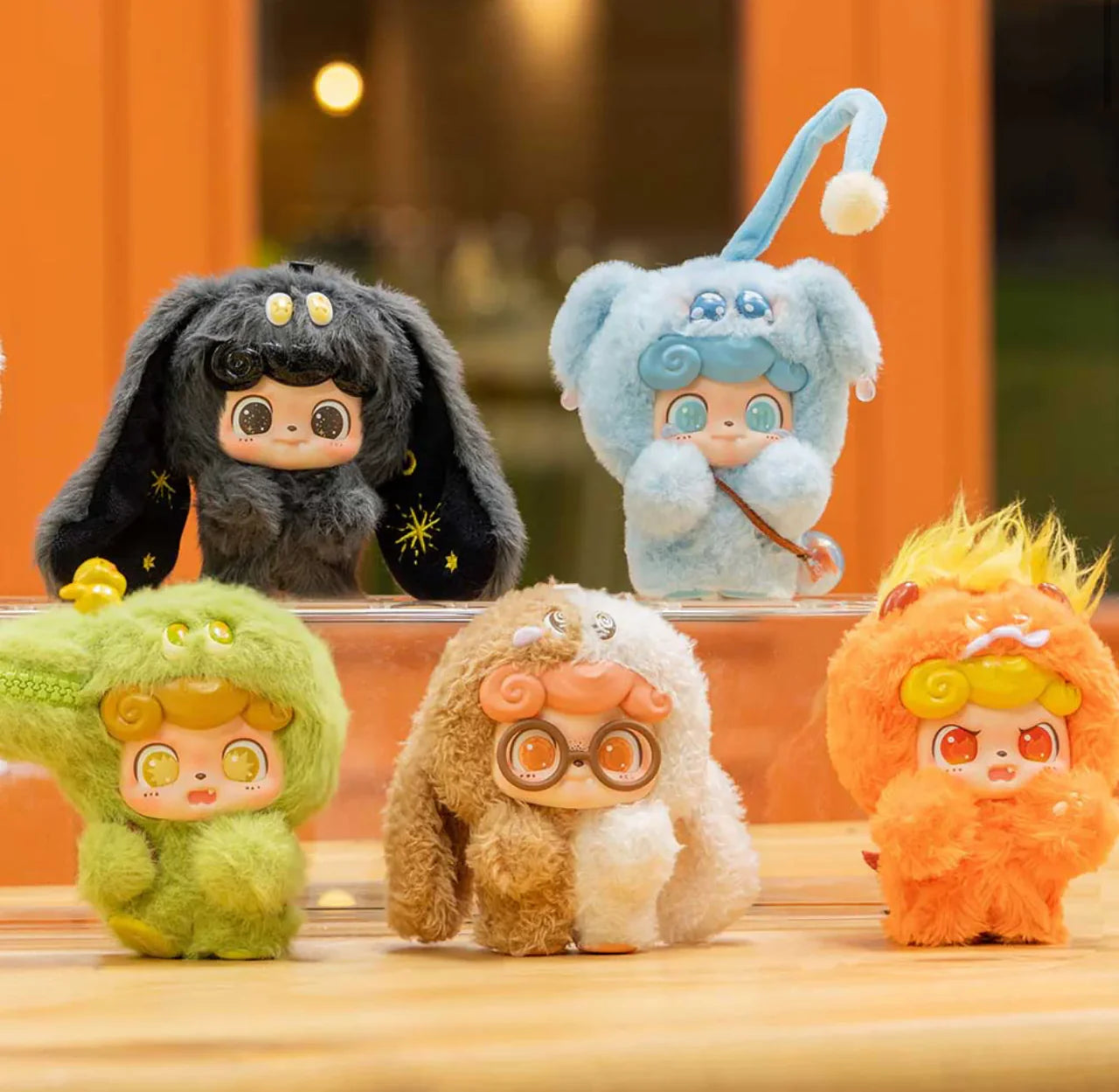 Q Kid Emotional Hairy Monsters Series Plush Blind Box
