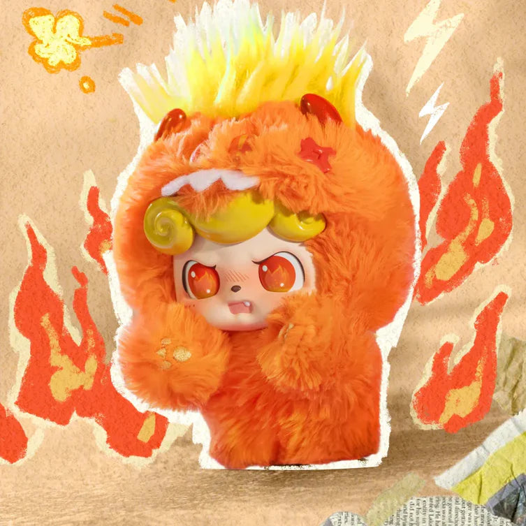 Q Kid Emotional Hairy Monsters Series Plush Blind Box