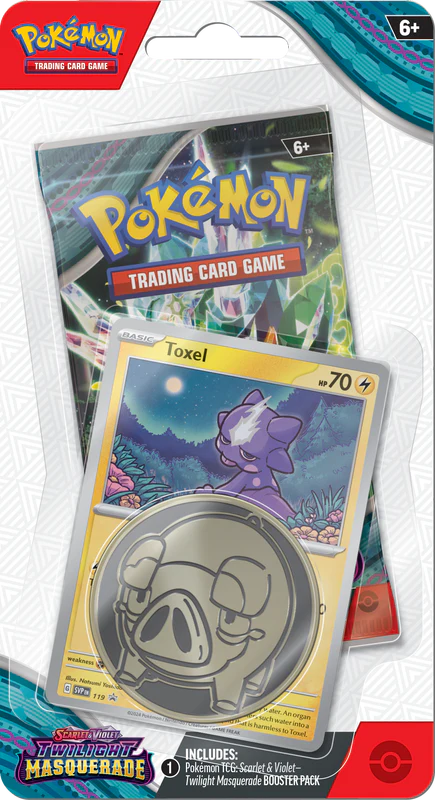 Pokemon TCG - Scarlet & Violet - Twilight Masquerade - Checklane Blister - Toxel