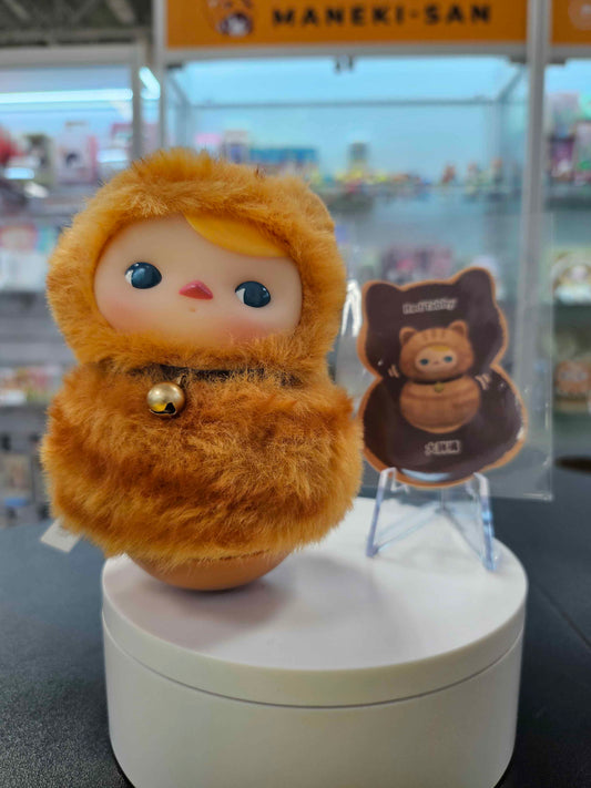 Red Tabby - PUCKY - Roly-Poly Kitty Vinyl Plush