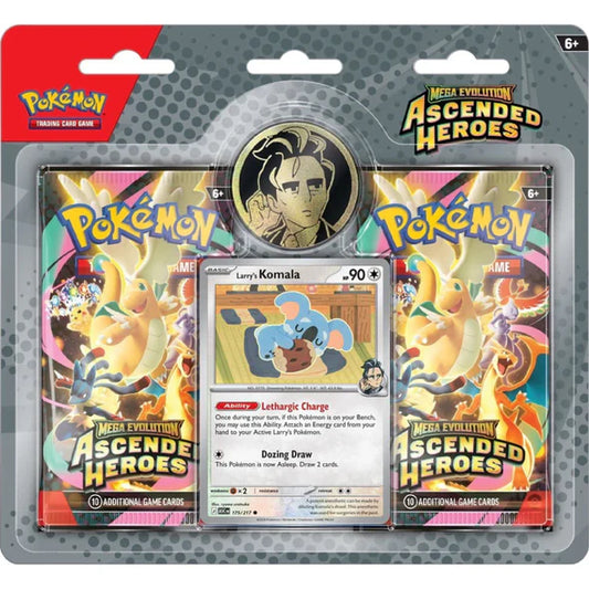 Pokemon TCG - Mega Evolutions - Ascended Heroes - 2 Pack Blister - Larry's Komala