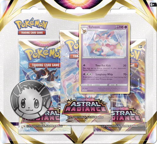 Pokemon TCG - Sword & Shield - Astral Radiance - Sylveon - 3 Pack Blister
