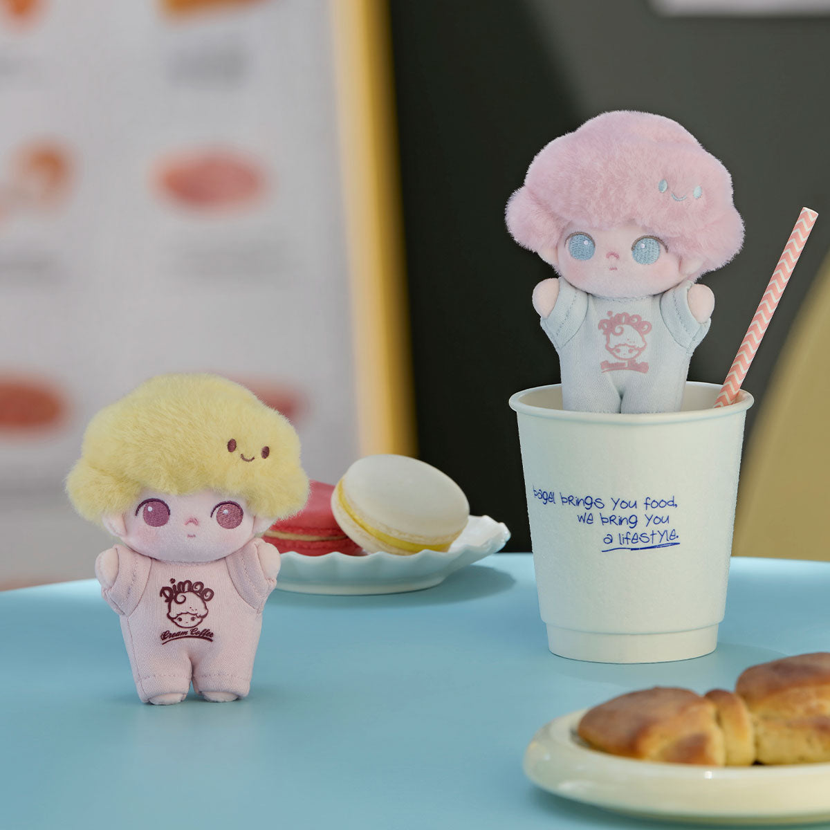 DIMOO - Crush on Coffee Series - Soft-faced Plush Keychain Blind Box