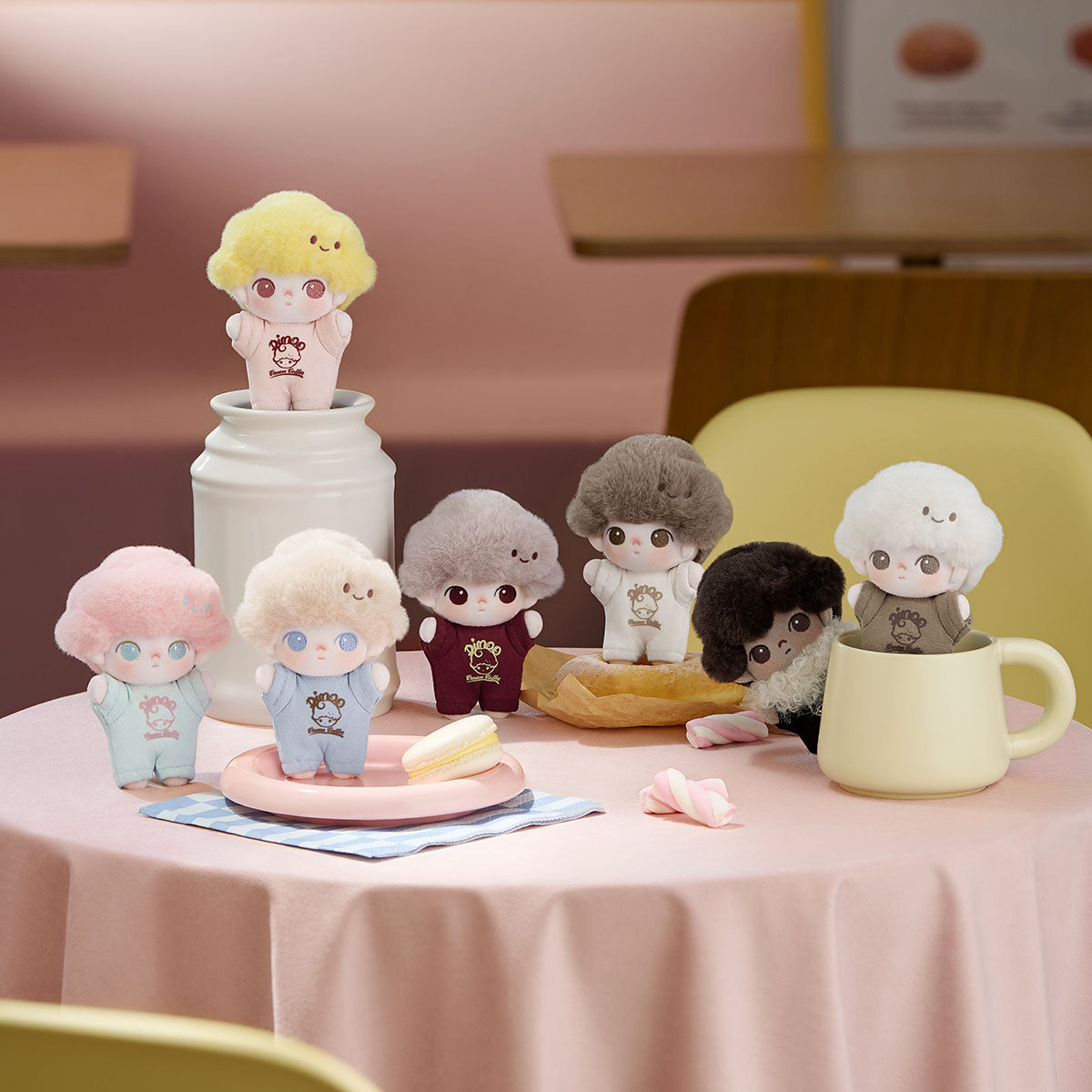 DIMOO - Crush on Coffee Series - Soft-faced Plush Keychain Blind Box