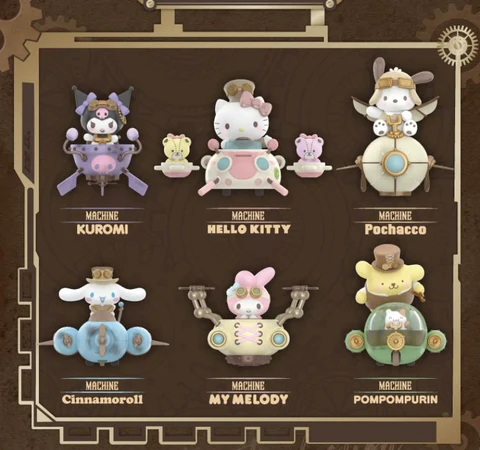 Sanrio Characters Steampunk Series Figures Blind Box