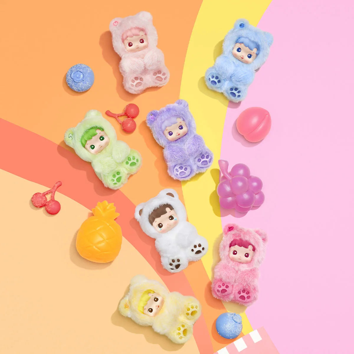 HACIPUPU Gummy Bear Series - Vinyl Plush Pendant Blind Box