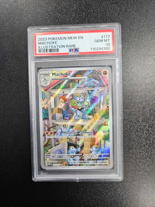 Machoke (177/165) Illustration Rare - 2023 MEW EN - PSA 10