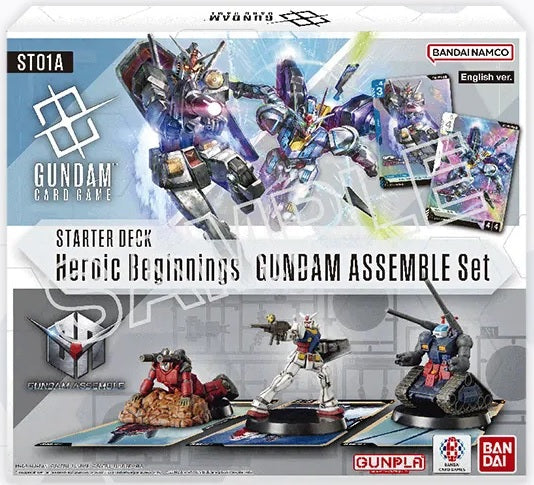 Gundam Card Game ST-01A: Heroic Beginnings Starter Deck Assemble Set