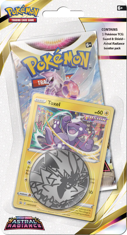 Pokemon TCG - Sword & Shield - Astral Radiance - Toxel - Checklane Blister