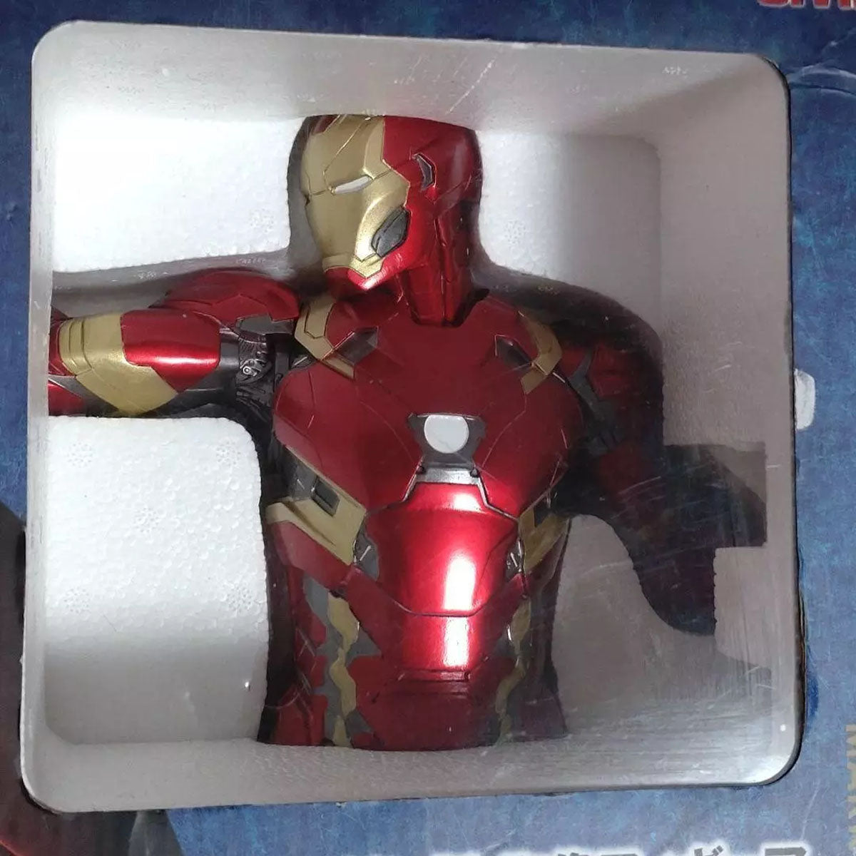 Sunny Side Up Happy Kuji - Marvel: Captain America Civil War - Iron Man Mk 46 Resin Bust Figure - Prize A