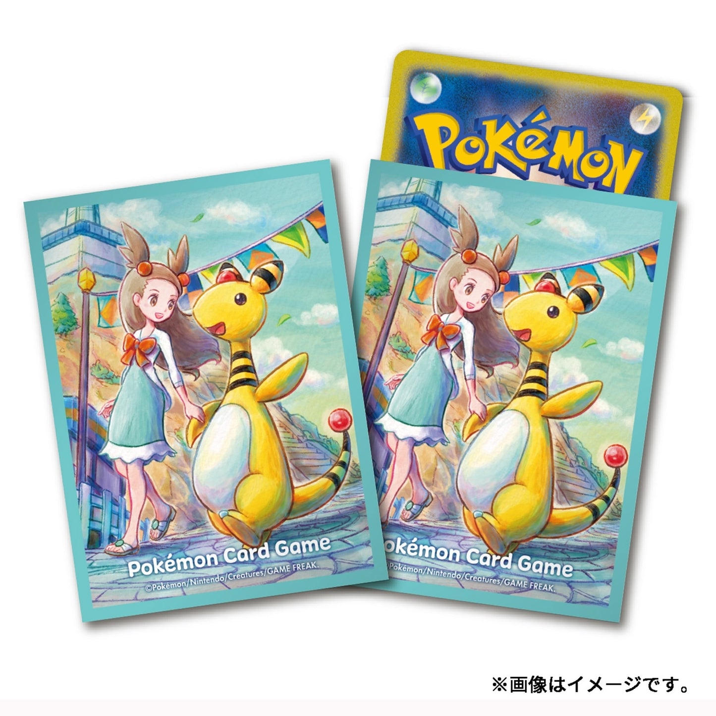 Pokemon Center Japan Official Sleeves: Jasmine & Ampharos