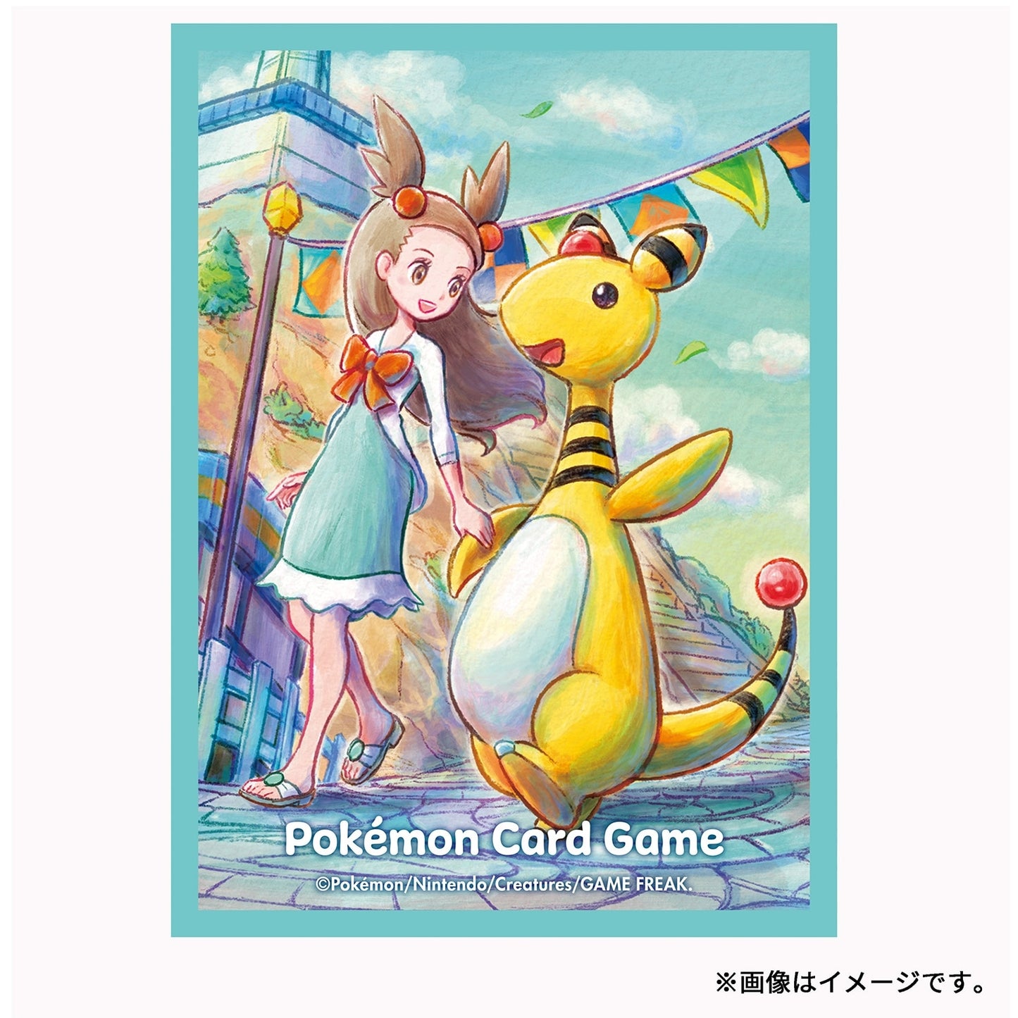 Pokemon Center Japan Official Sleeves: Jasmine & Ampharos