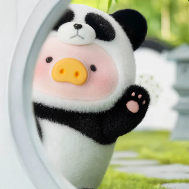 Lulu The Piggy - Panda Figure Hanging Card