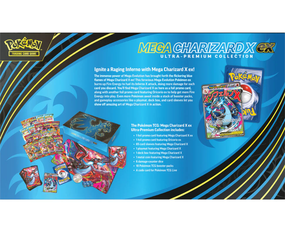 Pokemon TCG - Mega Evolutions - Mega Charizard X ex - Ultra Premium Collection