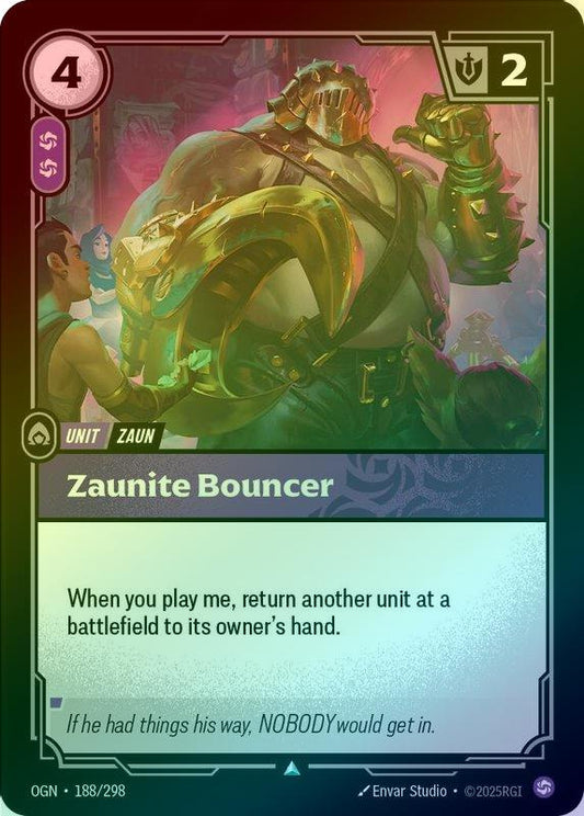 Zaunite Bouncer - 188/298 - Uncommon (Foil)