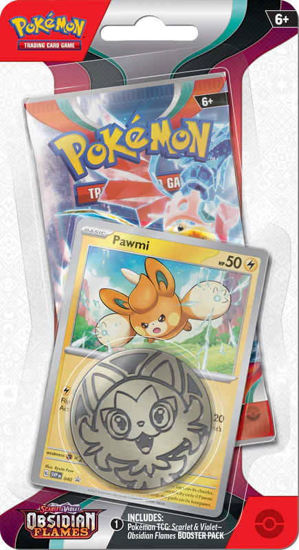 Pokemon TCG - Scarlet & Violet - Obsidian Flames - Checklane Blister - Pawmi
