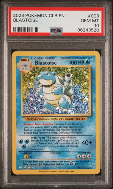 PSA 10 - Classic Collection Box - Blastoise #003