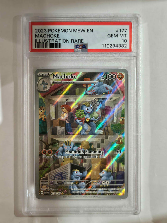 Machoke (177/165) Illustration Rare - 2023 MEW EN - PSA 10
