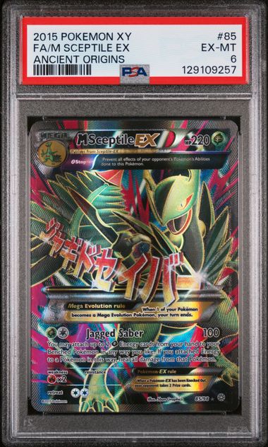 PSA 6 - Ancient Origins - M Sceptile EX #85