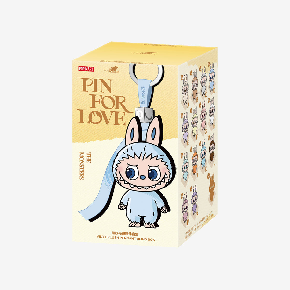 THE MONSTERS - Pin for Love Series - Vinyl Plush Pendant Blind Box (A-M)