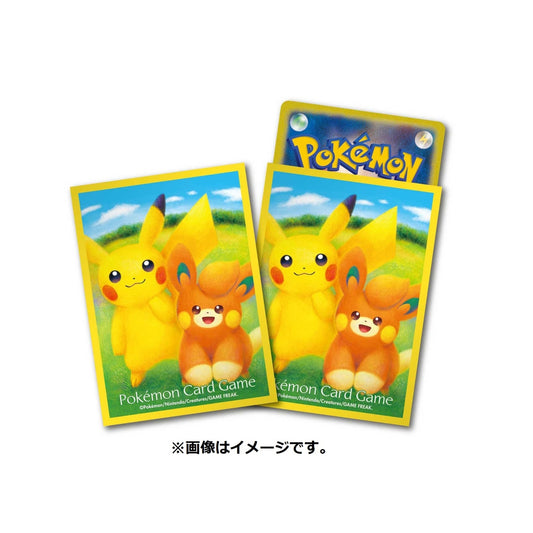 Pokemon Center Japan Official Sleeves: Pikachu & Pawmi