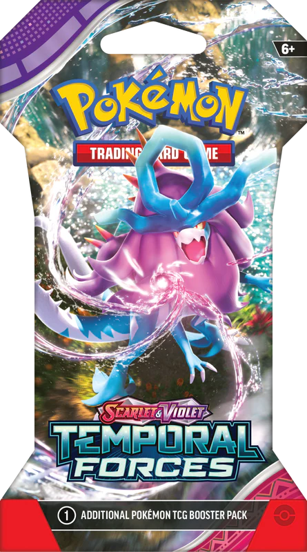 Pokemon TCG - Scarlet & Violet - Temporal Forces - Sleeved Booster Pack